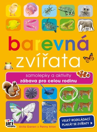 Jiri Models Svět zvířat Barevná zvířata s aktivitami a plakátem Jiri Models Svět zvířat Barevná zvířata s aktivitami a plakátem