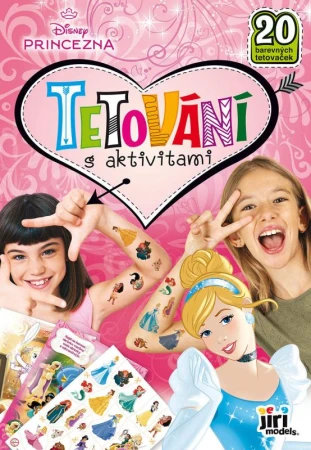 Jiri Models Tetování s aktivitami Disney Princezny 20 tetovaček Jiri Models Tetování s aktivitami Disney Princezny 20 tetovaček