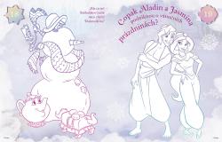Jiri Models Vánoční omalovánky Disney Princezny se samolepkami