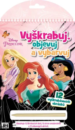 Jiri Models Vyškrabuj, objevuj, vybarvuj Disney Princezny kreativní sešit Jiri Models Vyškrabuj, objevuj, vybarvuj Disney Princezny kreativní sešit