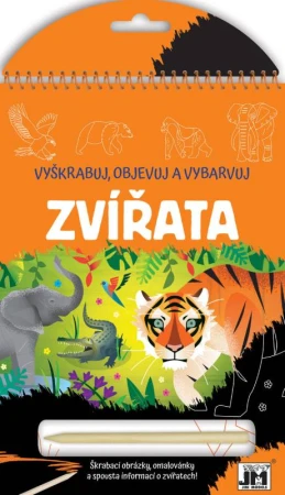Jiri Models Vyškrabuj, objevuj, vybarvuj Zvířátka kreativní sešit Jiri Models Vyškrabuj, objevuj, vybarvuj Zvířátka kreativní sešit