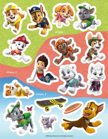 Jiri Models Zábava so samolepkami Tlapková patrola (Paw Patrol)