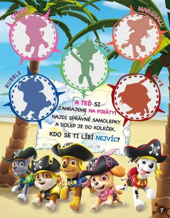 Jiri Models Zábava so samolepkami Tlapková patrola (Paw Patrol)