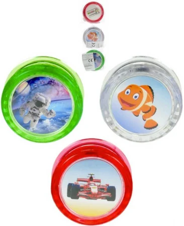 Jo Jo (yo-yo) s obrázkom 6cm v sáčku plast rôzne druhy