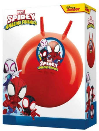 John Hopsadlo červené Spiderman skákací míč 50cm s úchyty v krabici