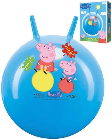 John Hopsadlo modré Peppa Pig skákací míč 50cm s úchyty v krabici John Hopsadlo modré Peppa Pig skákací míč 50cm s úchyty v krabici
