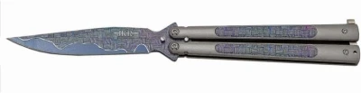 Joker Aluminium Fibre Decor 100 mm kapesní nůž motýlek