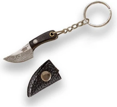 Joker Solid Knife Damascus Imitation 54 mm přívěsek na klíče