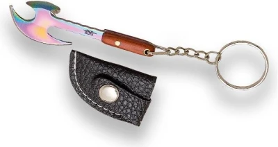 Joker Viking Axe Damascus Imitation Rainbow 72mm přívěsek na klíče