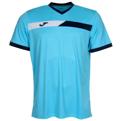 Joma Court Short Sleeve T-shirt pánské triko tyrkysová Joma Court Short Sleeve T-shirt pánské triko tyrkysová