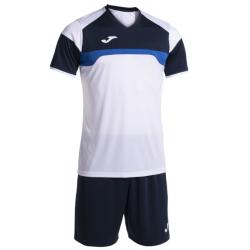 Joma Danubio III pánské triko a šortky bílá-navy Joma Danubio III pánské triko a šortky bílá-navy