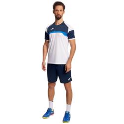 Joma Danubio III pánské triko a šortky bílá-navy