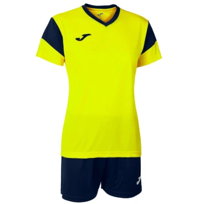 Joma Phoenix Set Women fluo žlutá dámská souprava trička a šortek