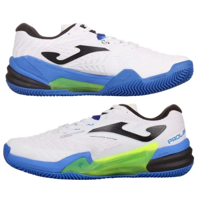 Joma Roland Men 2402 Clay tenisová obuv bílá-modrá POUZE UK 7,5 (VÝPRODEJ)