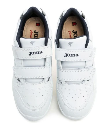 Joma W SCHOOL JR 2422B bílé sportovní boty