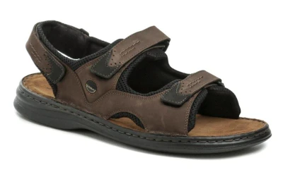 Josef Seibel 10236 hnědé pánské nadměrné sandály Josef Seibel 10236 hnědé pánské nadměrné sandály