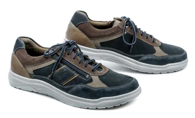 Josef Seibel 32506 Baxter 06 navy hnědé pánské nadměrné polobotky