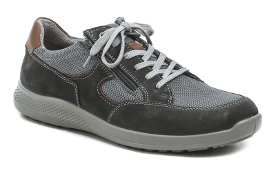 Josef Seibel Comfortabel 640349-09 šedé pánské nadměrné polobotky šíře K