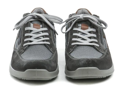 Josef Seibel Comfortabel 640349-09 šedé pánské nadměrné polobotky šíře K