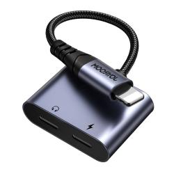 Joyroom Audio adaptér 2 v 1 SY-L02 Lightning na dvojitý Lightning (černý)