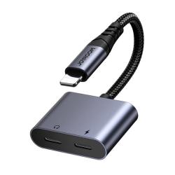 Joyroom Audio adaptér 2 v 1 SY-L02 Lightning na dvojitý Lightning (černý)