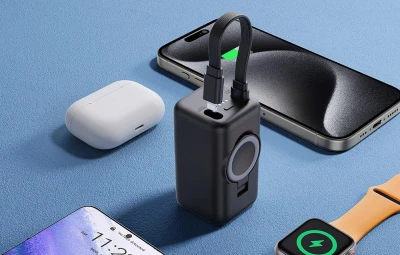 Joyroom JR-W13 černá 5000mAh powerbanka s nabíjením Apple Watch