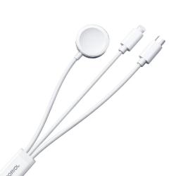 Joyroom Magnetická nabíječka Apple Watch S-IW008 Lightning + USB-C 5V 1,2 m (bílá)