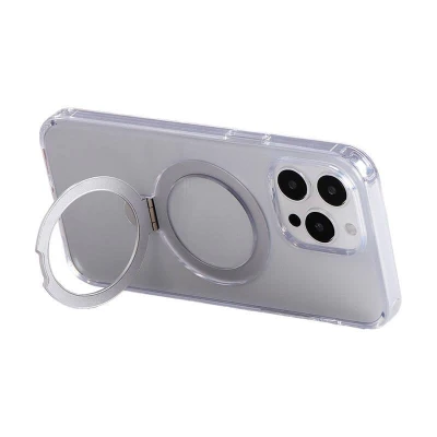 Joyroom Magnetické ochranné pouzdro s držákem JR-BP004 pro iPhone 15 Pro Max (průhledné)