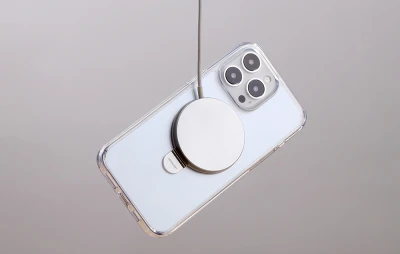 Joyroom Magnetické ochranné pouzdro s držákem JR-BP004 pro iPhone 15 Pro (průhledné)