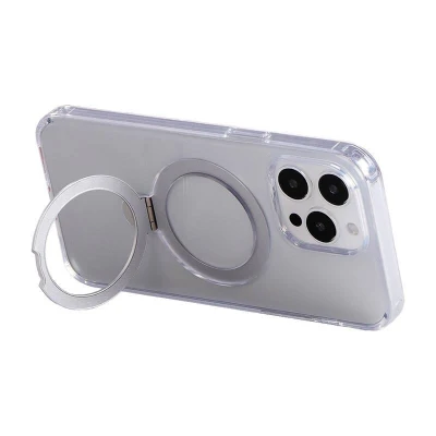 Joyroom Magnetické ochranné pouzdro s držákem JR-BP004 pro iPhone 15 (průhledné)
