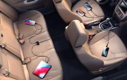 Joyroom Nabíječka do auta JR-CL03 5-Port USB (černá)