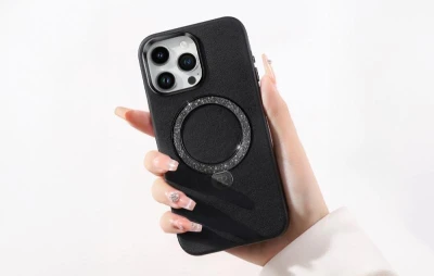 Joyroom PN-15L2 pouzdro Dancing Circle pro iPhone 15 Pro (černé)