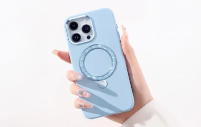 Joyroom PN-15L2 pouzdro Dancing Circle pro iPhone 15 Pro (modré)