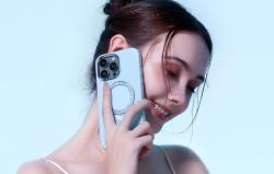 Joyroom PN-15L2 pouzdro Dancing Circle pro iPhone 15 Pro (modré)