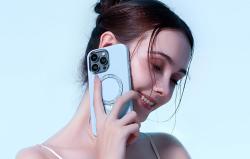 Joyroom PN-15L4 pouzdro Dancing Circle pro iPhone 15 Pro Max (modré) fialová barva