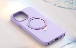 Joyroom Pouzdro na telefon Dancing Circle PN-15L2 Iphone 15 Pro (fialové) bez obalu