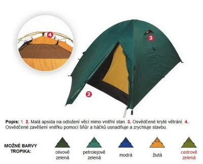 Jurek ALP 2.5 standart turistický stan + sleva 400,- na příslušenství