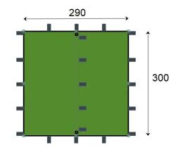 Jurek ARM 3x3 UL bivakovací plachta