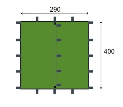 Jurek ARM 3x4 bivakovací plachta Jurek ARM 3x4 bivakovací plachta