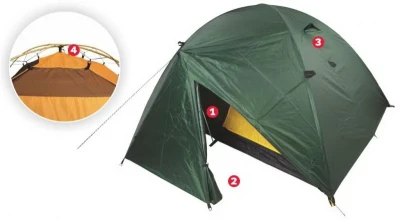 Jurek Midi 2.5 turistický stan + sleva 400,- na příslušenství