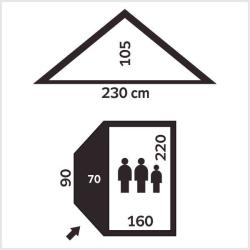 Jurek TOP 3.5 standart turistický stan + zľava 600,- na príslušenstvo