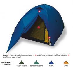 Jurek Trek 2.5 DUO turistický stan + sleva 400,- na příslušenství