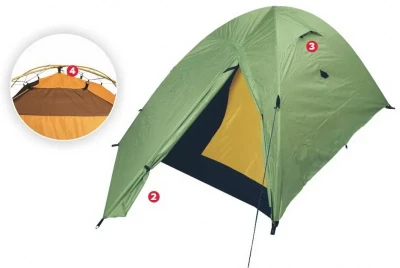 Jurek Vandr 3.5 turistický stan + sleva 400,- na příslušenství