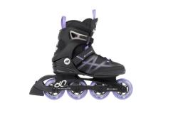 K2 ALEXIS 80 PRO čierno/fialové dámske kolieskové korčule IBA US 10,5 / UK 8 / EU 42 (VÝPREDAJ)
