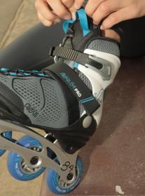 K2 ALEXIS 84 Pro šedo/modré dámské inline brusle