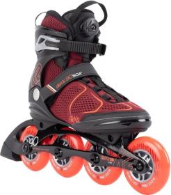 K2 ALEXIS 90 Boa červeno/oranžové dámské kolečkové brusle