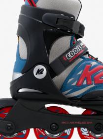 K2 Eddie Pro gray/blue dětské kolečkové brusle