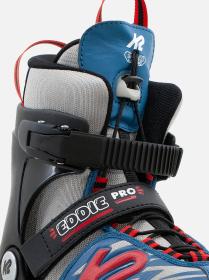 K2 Eddie Pro gray/blue dětské kolečkové brusle