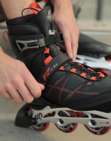 K2 F.I.T. 80 ALU černé/červené pánské inline brusle
