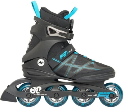 K2 F.I.T. 80 BOA černo/modré pánské inline brusle POUZE US 6,5 / UK 5,5 / EU 39 (VÝPRODEJ)